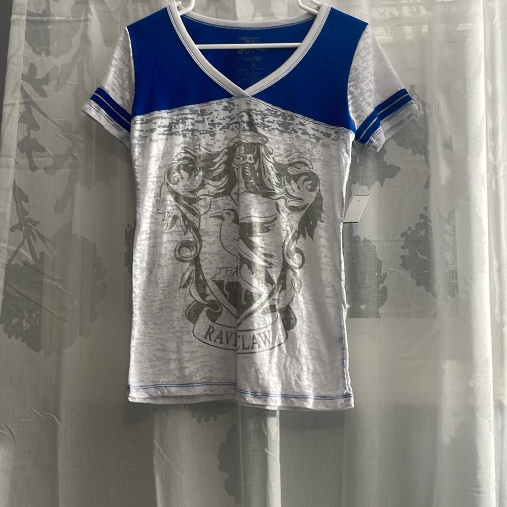 Harry Potter Universal Studios Ravenclaw girls Tee Shirt Top Size L Short Sleeve